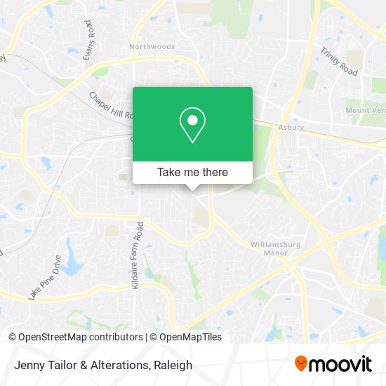 Jenny Tailor & Alterations map