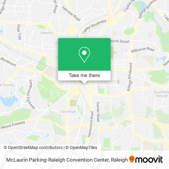 McLaurin Parking-Raleigh Convention Center map