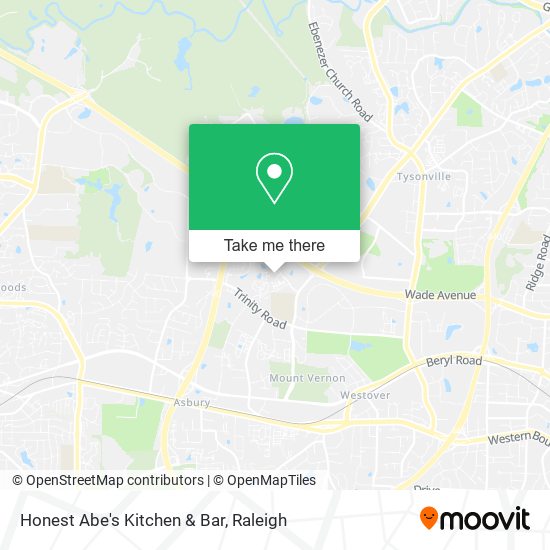 Honest Abe's Kitchen & Bar map