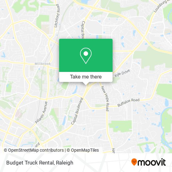 Mapa de Budget Truck Rental