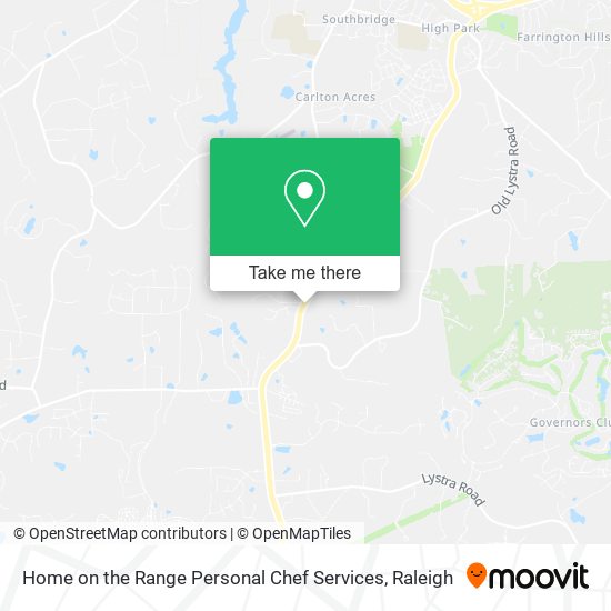 Mapa de Home on the Range Personal Chef Services