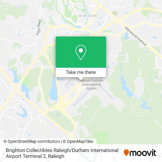 Brighton Collectibles Raleigh / Durham International Airport Terminal 2 map