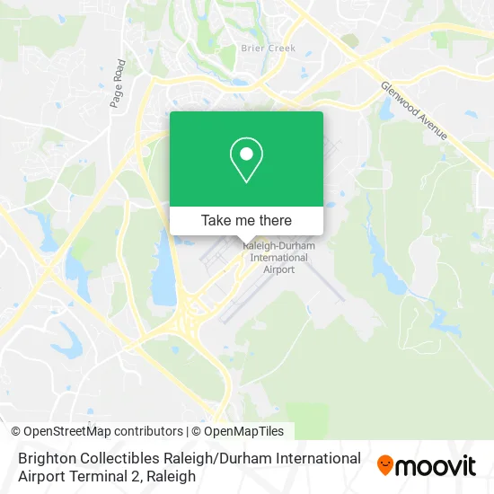 Brighton Collectibles Raleigh / Durham International Airport Terminal 2 map