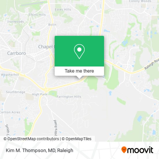 Mapa de Kim M. Thompson, MD