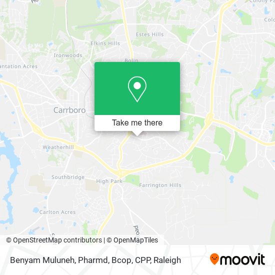 Benyam Muluneh, Pharmd, Bcop, CPP map