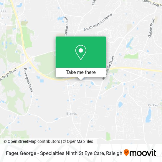 Faget George - Specialties Ninth St Eye Care map