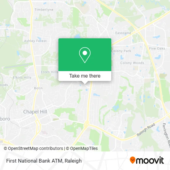 First National Bank ATM map