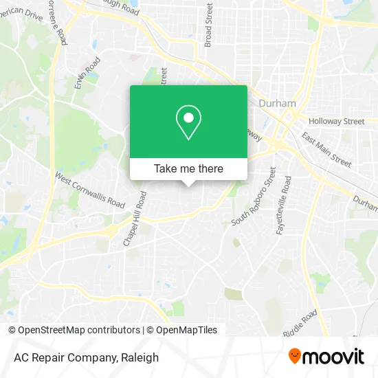 AC Repair Company map