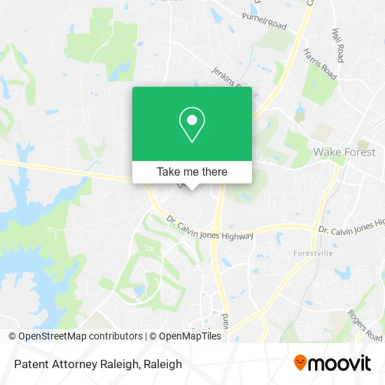 Patent Attorney Raleigh map