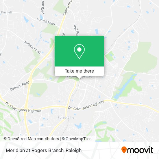 Meridian at Rogers Branch map