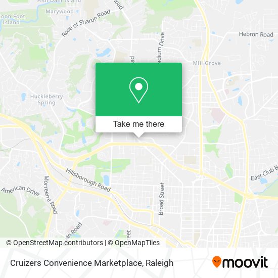 Mapa de Cruizers Convenience Marketplace