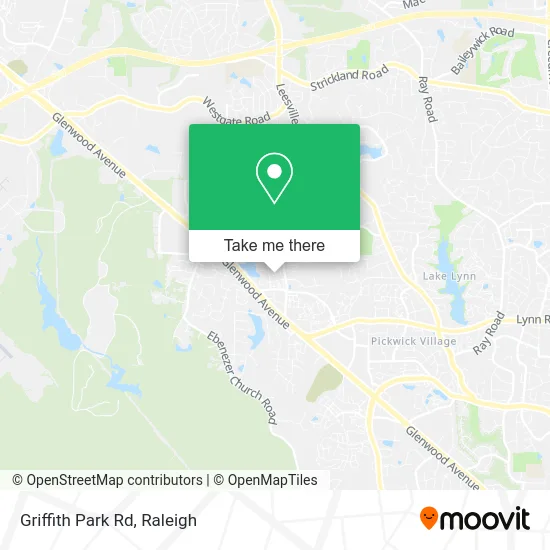 Griffith Park Rd map