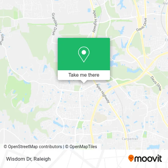 Wisdom Dr map