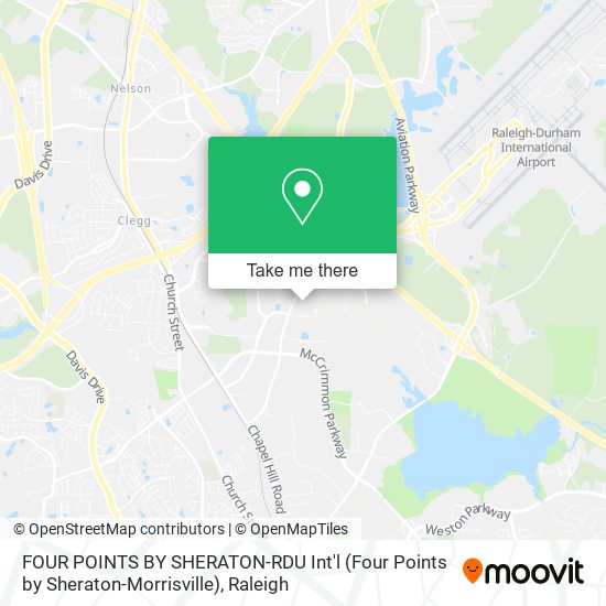 FOUR POINTS BY SHERATON-RDU Int'l (Four Points by Sheraton-Morrisville) map