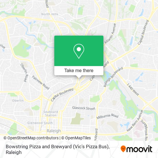 Bowstring Pizza and Brewyard (Vic's Pizza Bus) map