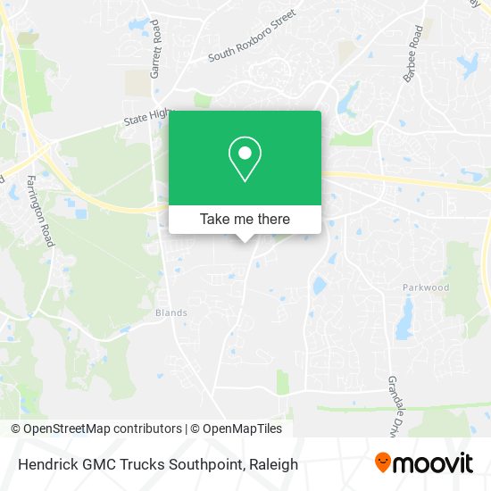 Mapa de Hendrick GMC Trucks Southpoint