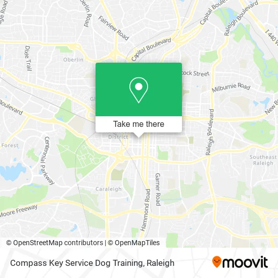 Compass Key Service Dog Training map