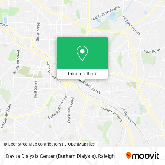 Davita Dialysis Center (Durham Dialysis) map