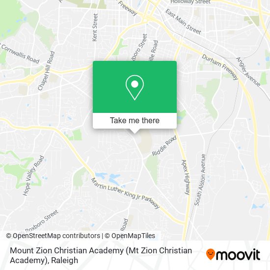 Mapa de Mount Zion Christian Academy