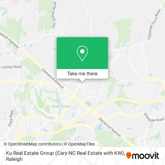 Mapa de Ku Real Estate Group (Cary-NC Real Estate with KW)