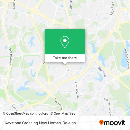 Keystone Crossing New Homes map