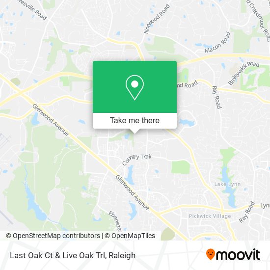 Last Oak Ct & Live Oak Trl map