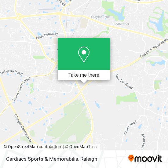 Mapa de Cardiacs Sports & Memorabilia