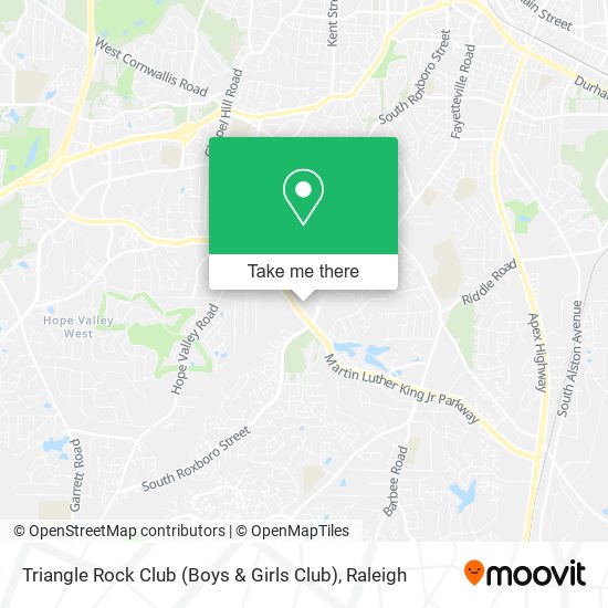 Triangle Rock Club (Boys & Girls Club) map