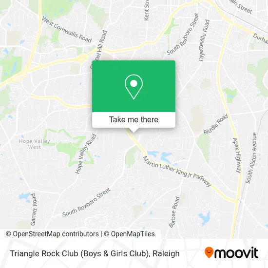 Triangle Rock Club (Boys & Girls Club) map