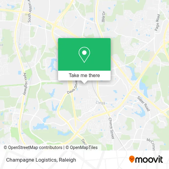 Champagne Logistics map