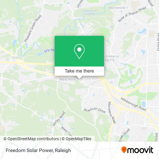 Mapa de Freedom Solar Power