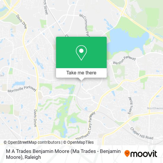 Mapa de M A Trades Benjamin Moore (Ma Trades - Benjamin Moore)