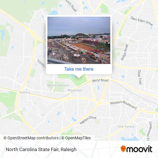 North Carolina State Fair map