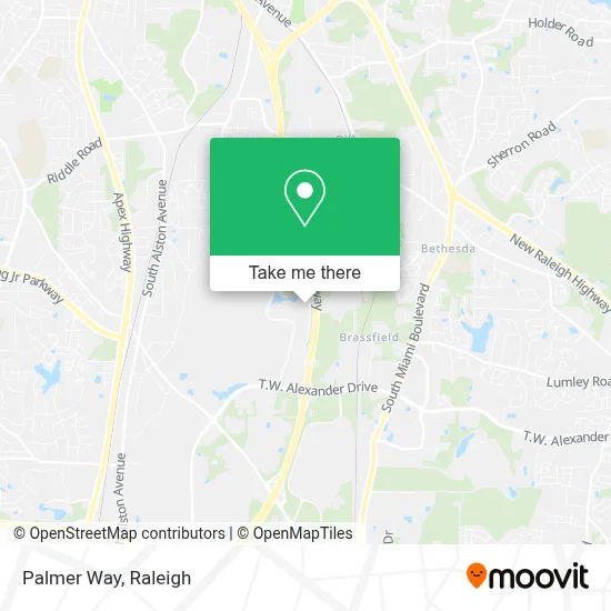 Palmer Way map