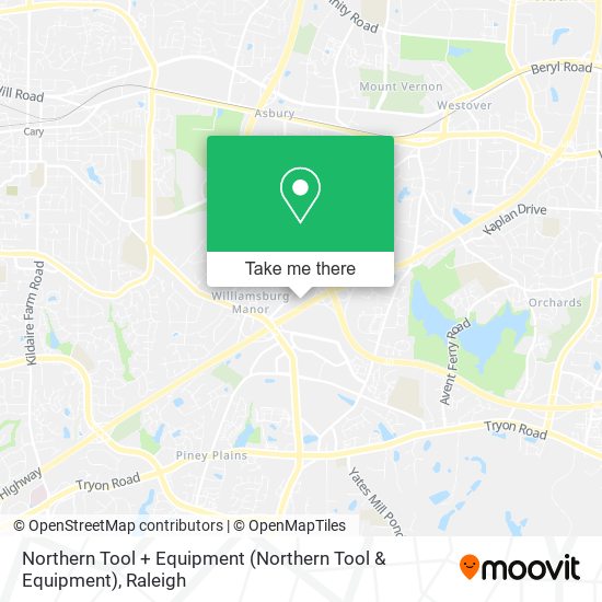Northern Tool + Equipment map