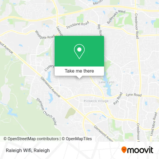Raleigh Wifi map