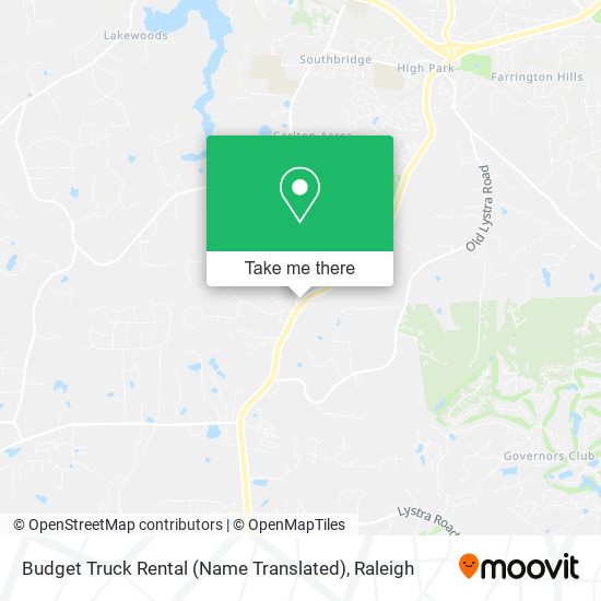 Budget Truck Rental (Name Translated) map