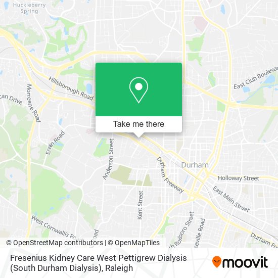 Fresenius Kidney Care West Pettigrew Dialysis (South Durham Dialysis) map