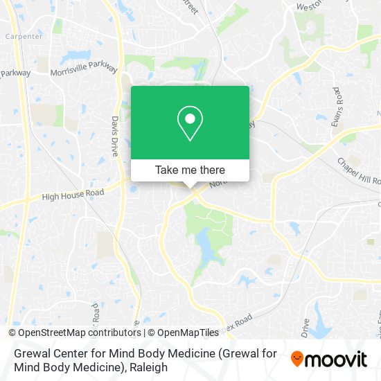 Mapa de Grewal Center for Mind Body Medicine