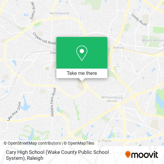 Cary High School (Wake County Public School System) map
