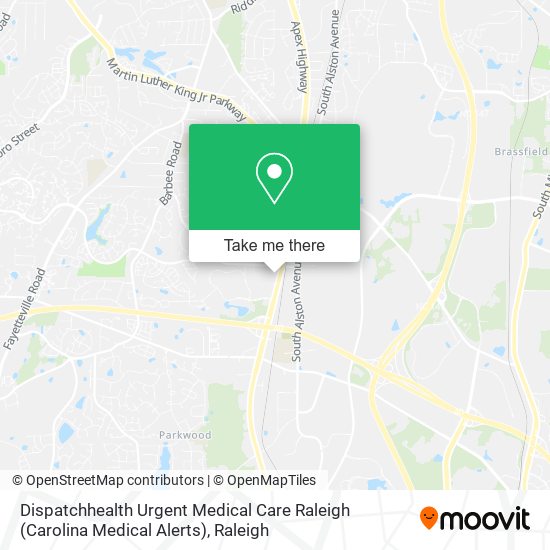 Dispatchhealth Urgent Medical Care Raleigh (Carolina Medical Alerts) map