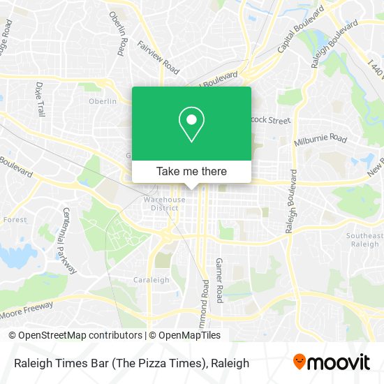 Raleigh Times Bar (The Pizza Times) map