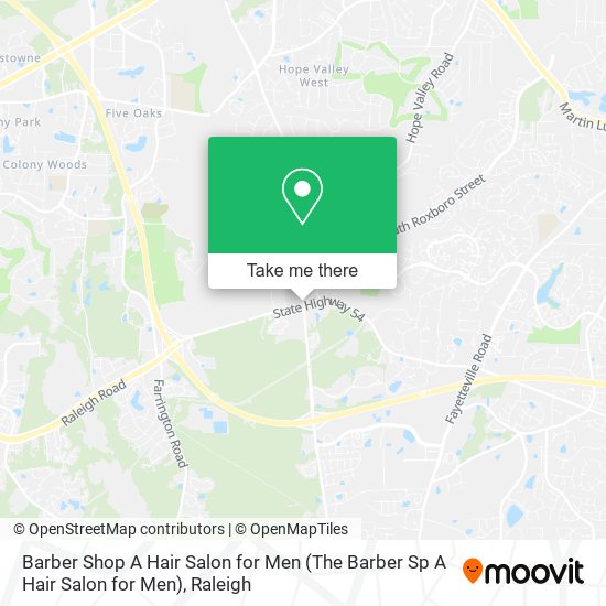 Mapa de Barber Shop A Hair Salon for Men