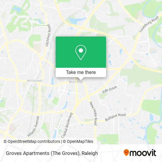 Groves Apartments (The Groves) map