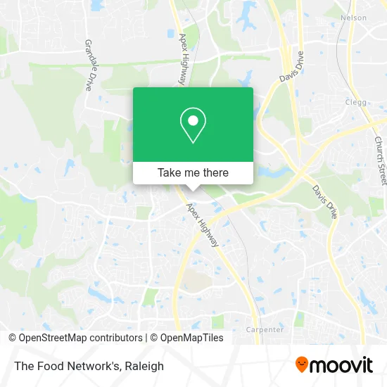 The Food Network's map
