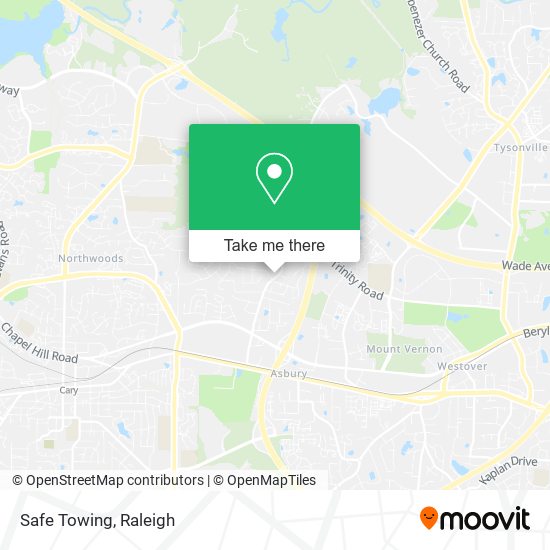 Safe Towing map