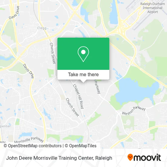 John Deere Morrisville Training Center map