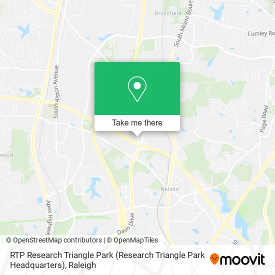 RTP Research Triangle Park map