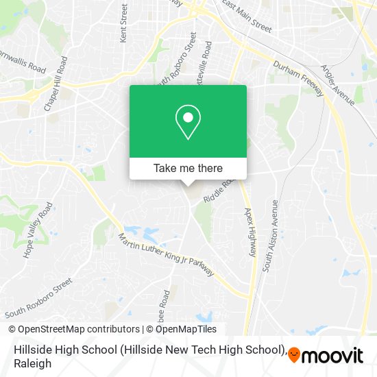 Mapa de Hillside High School (Hillside New Tech High School)