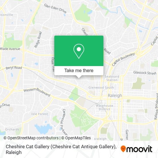 Mapa de Cheshire Cat Gallery